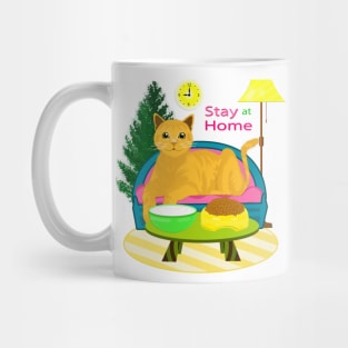 STAY AT HOME WITH CAT Mug